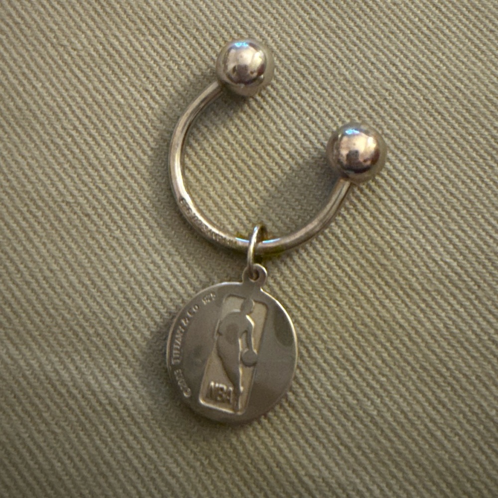 Tiffany & Co Sterling Silver .925 NBA Keychain